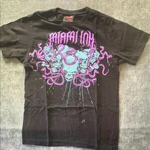 Miami Black and Purple Graphic Tee